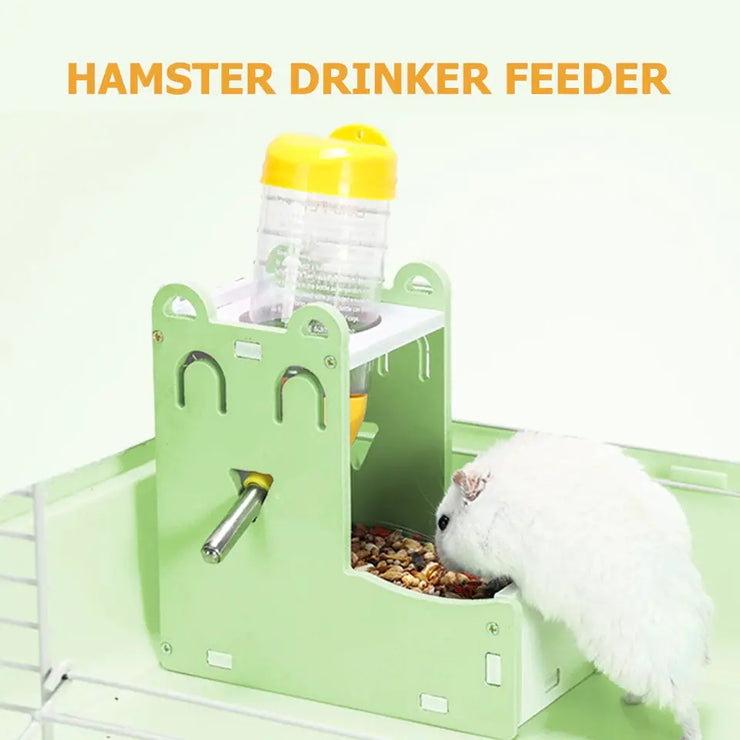2-in-1 Automatic Drinker and Feeder for Hamsters