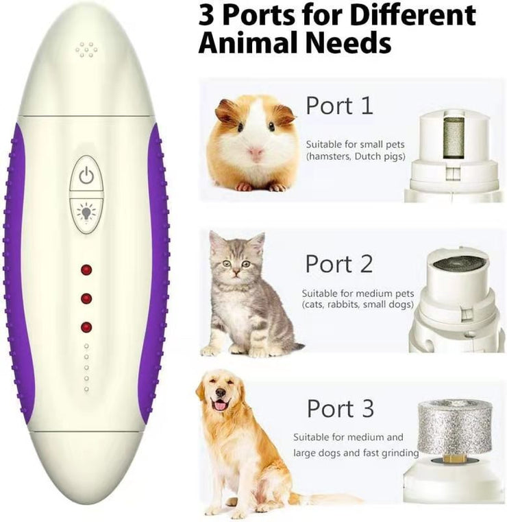 Electric Pet Nail Grinder - Quiet & Safe Trimmer | Fluffy Fussion