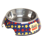 Non-Slip Stainless Steel Pet Bowl - Dual Design | Fluffy Fussion