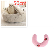 2-in-1 Plush Pet Bed (Round & Warm)