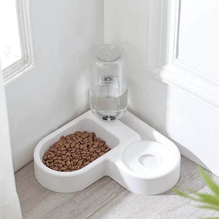Heart-Shaped Automatic Pet Water Dispenser and Feeder