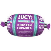 Lucy Pet Products Beef Formula Dog Food Roll 4 lb, (100600047)