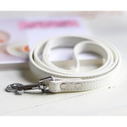 Leather Dog Collar and Leash Set - Fluffy Fussion