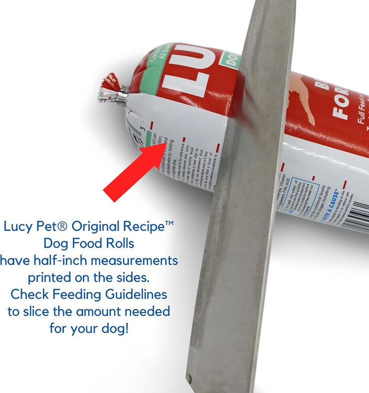 Lucy Pet Products Beef Formula Dog Food Roll 4 lb, (100600047)