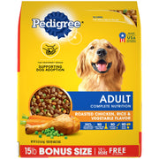 Pedigree Complete Nutrition Adult Dry Dog Food, Grilled Steak & Vegetable Flavor, 18 lb. Bag