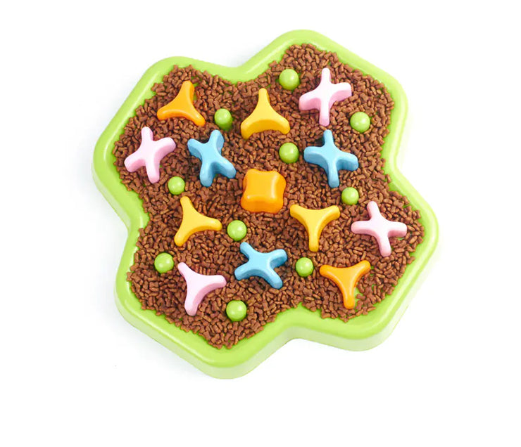 Dog Slow Feeder Bowl - Anti-Bloat Puzzle Design | Fluffy Fussion