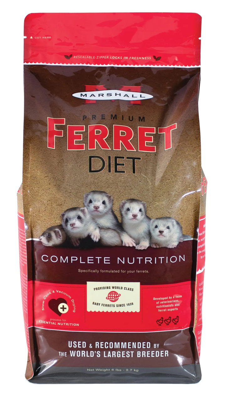 Marshall Pet Products Premium Ferret Diet Food 6 lbs.