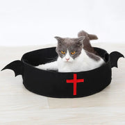 Halloween Bat Cat Bed & Christmas Belt Dog Bed
