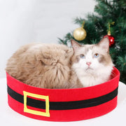Halloween Bat Cat Bed & Christmas Belt Dog Bed