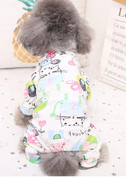 Dog Biker Striped Pajamas for Pets