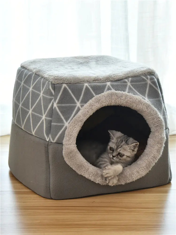 Pet Dog and Cat Bed Villa - Dual Use Space Capsule