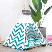 Striped Winter Dog Bed Tent