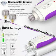 Electric Pet Nail Grinder - Quiet & Safe Trimmer | Fluffy Fussion