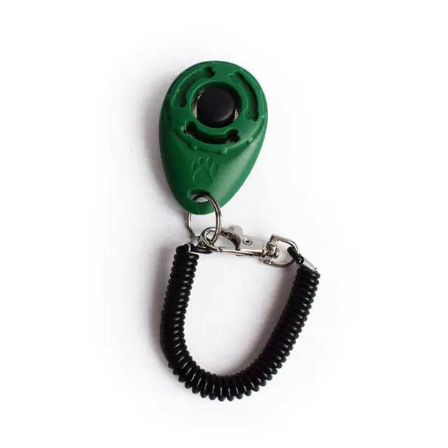 Adjustable Dog Training Clicker with Keychain Strap