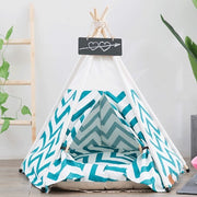 Striped Winter Dog Bed Tent
