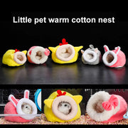 Hamster Pet Bed and Warm Cotton House for Small Animals