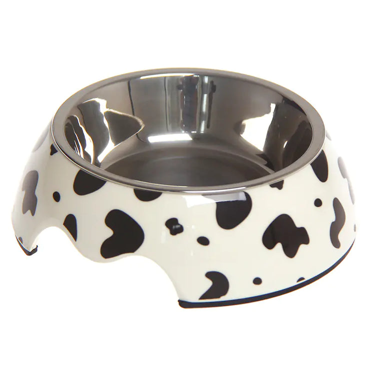Non-Slip Stainless Steel Pet Bowl - Dual Design | Fluffy Fussion